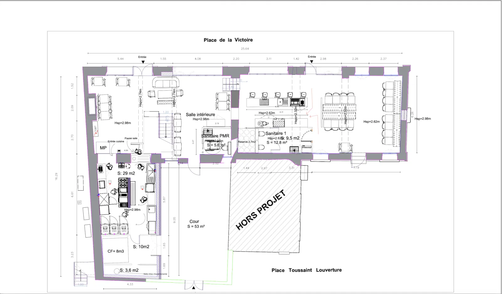 Plan brasserie canopée