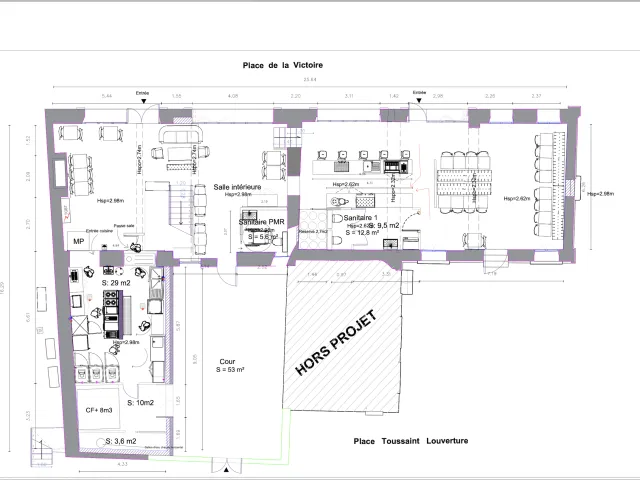 Plan brasserie canopée