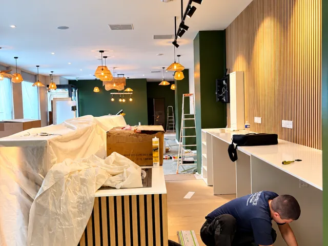 Travaux comptoir